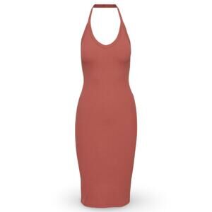 Aritzia Rust Midi Dress